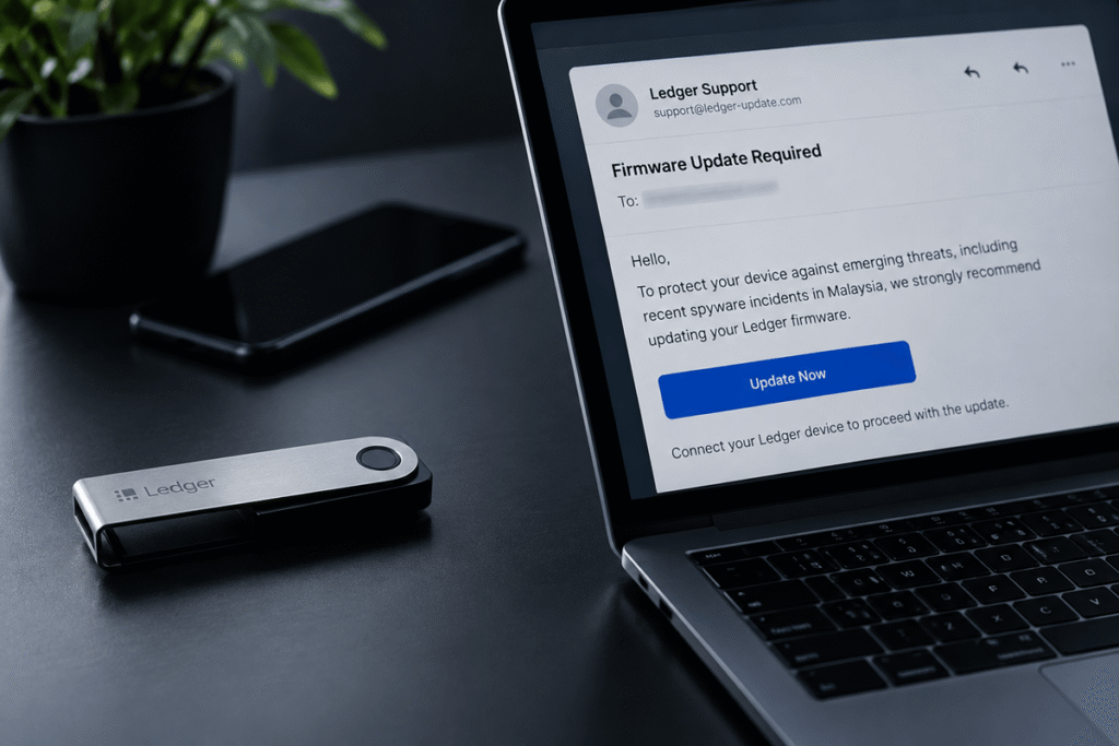 Estafadores usan phishing contra usuarios de Ledger