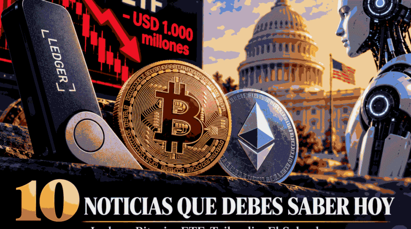 ETF de BTC y ETH pierden 965 mdd en dos días mientras Tailandia abre su mercado cripto