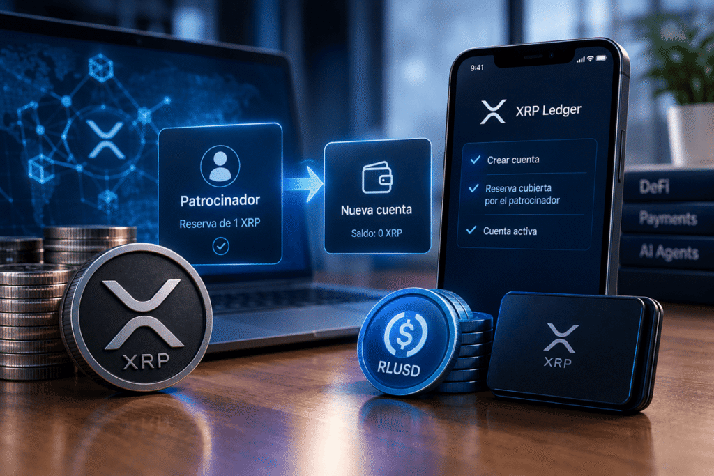XRP Ledger prueba crear wallets sin XRP para impulsar pagos automatizados