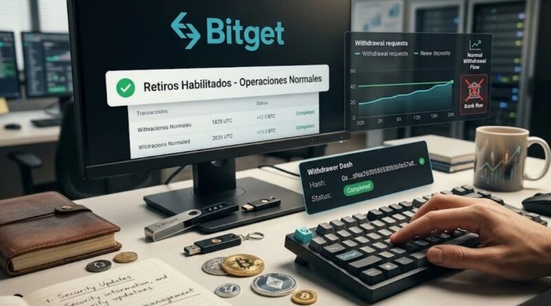Bitget estabiliza retiros tras hackeo de 351 mdd; analista descarta corrida bancaria