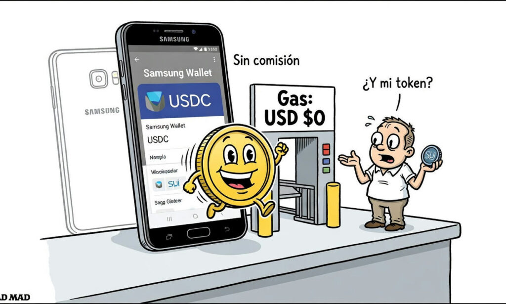 Samsung lleva USDC a 82 millones de Galaxy en EE. UU. sin comisiones de red