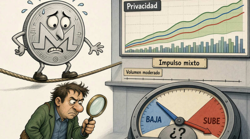 Monero cotiza en 560 dólares con señales técnicas mixtas y discrepancia en cambio diario