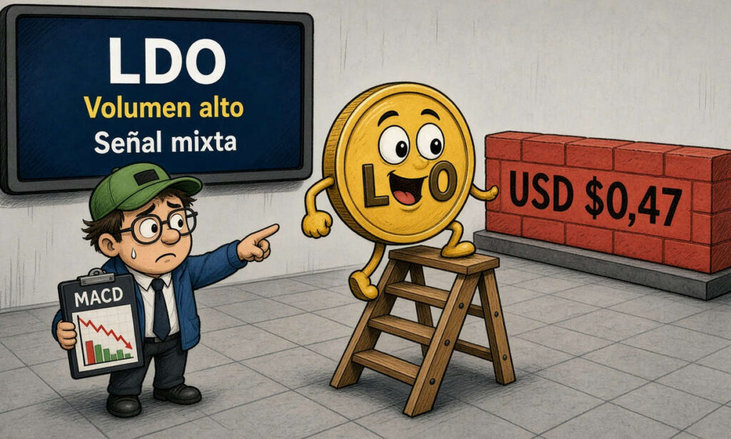 LDO sube 0.96% con señales técnicas mixtas y volatilidad anualizada de 102%