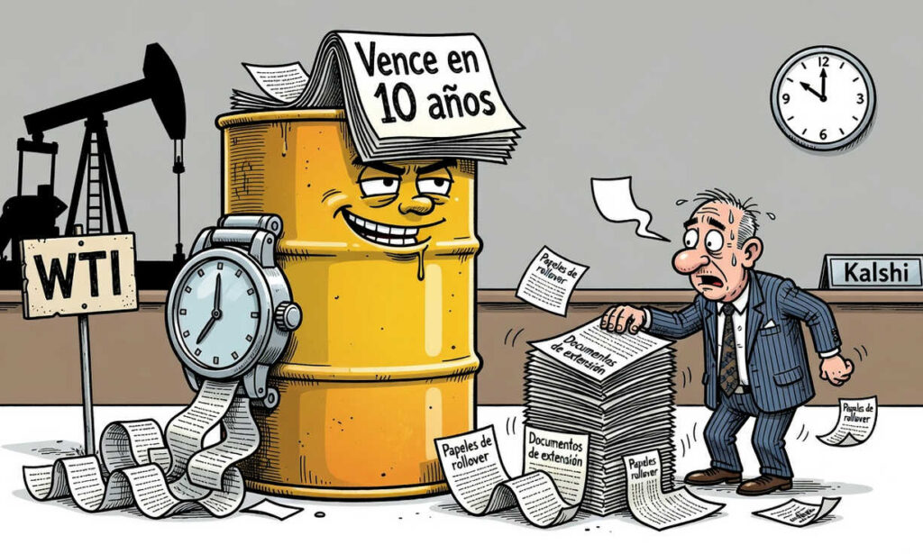 Kalshi pide a la CFTC aval para un futuro perpetuo de crudo WTI sin vencimientos