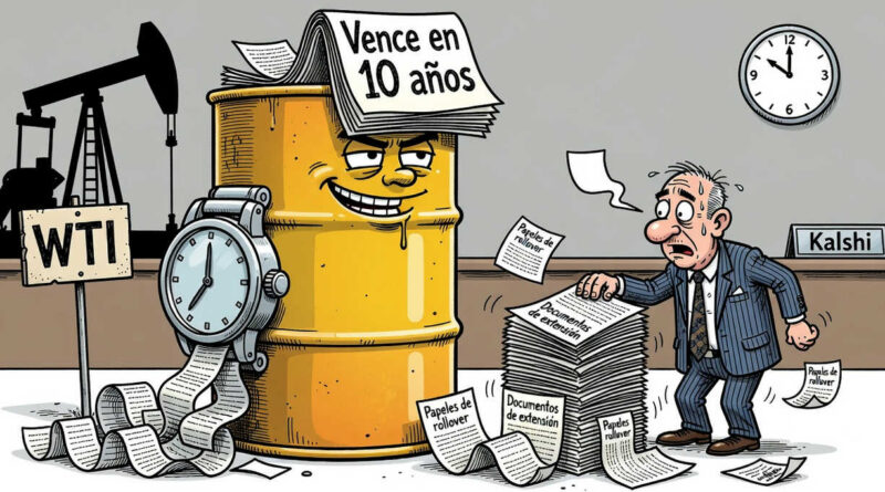 Kalshi pide a la CFTC aval para un futuro perpetuo de crudo WTI sin vencimientos