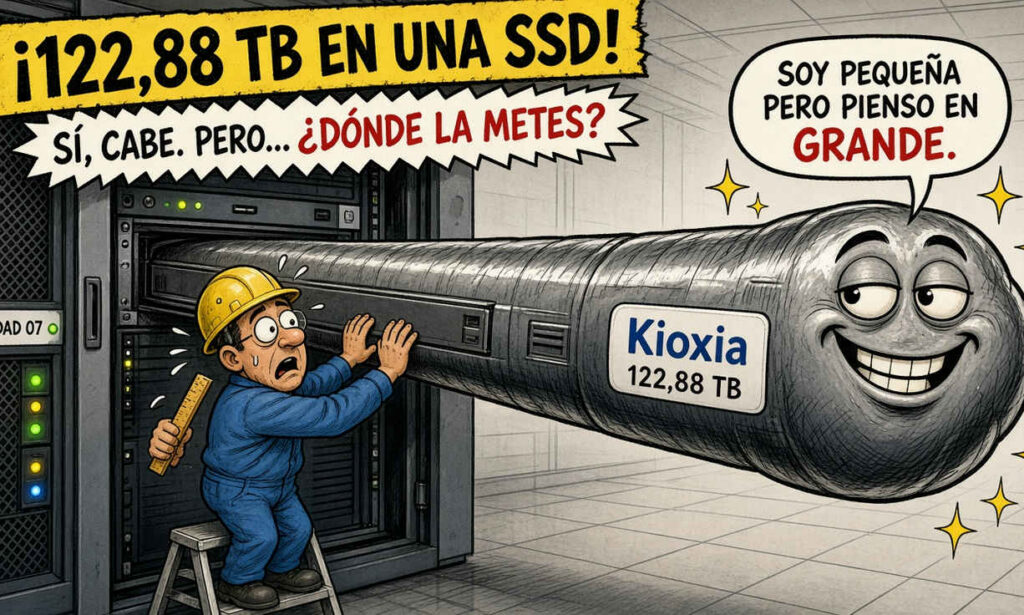 Kioxia muestra SSD serie LD4 para almacenamiento en centros de datos de IA