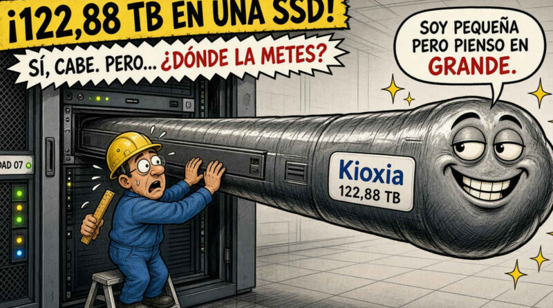 Kioxia muestra SSD serie LD4 para almacenamiento en centros de datos de IA
