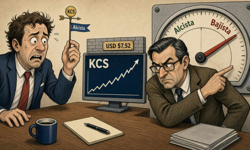 KCS sube 0,97% en USD, con volumen diario elevado