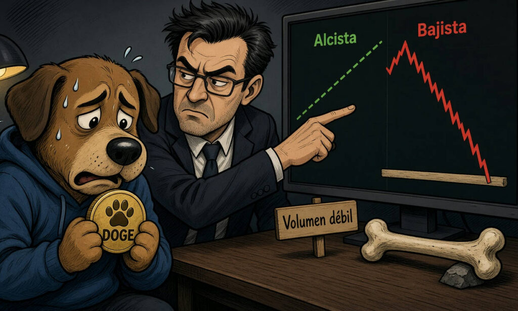 Dogecoin registra caída del 2,33% en un día