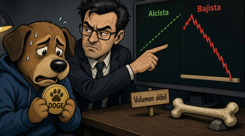 Dogecoin registra caída del 2,33% en un día