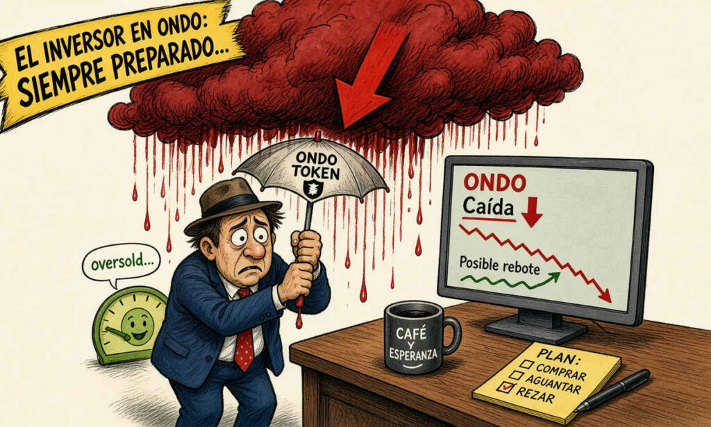 ONDO registra caída del 4,45% y debilidad técnica