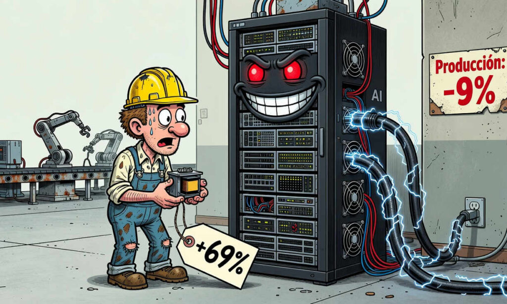 Caída en producción de equipos eléctricos en EE. UU. pese a alza en utilización