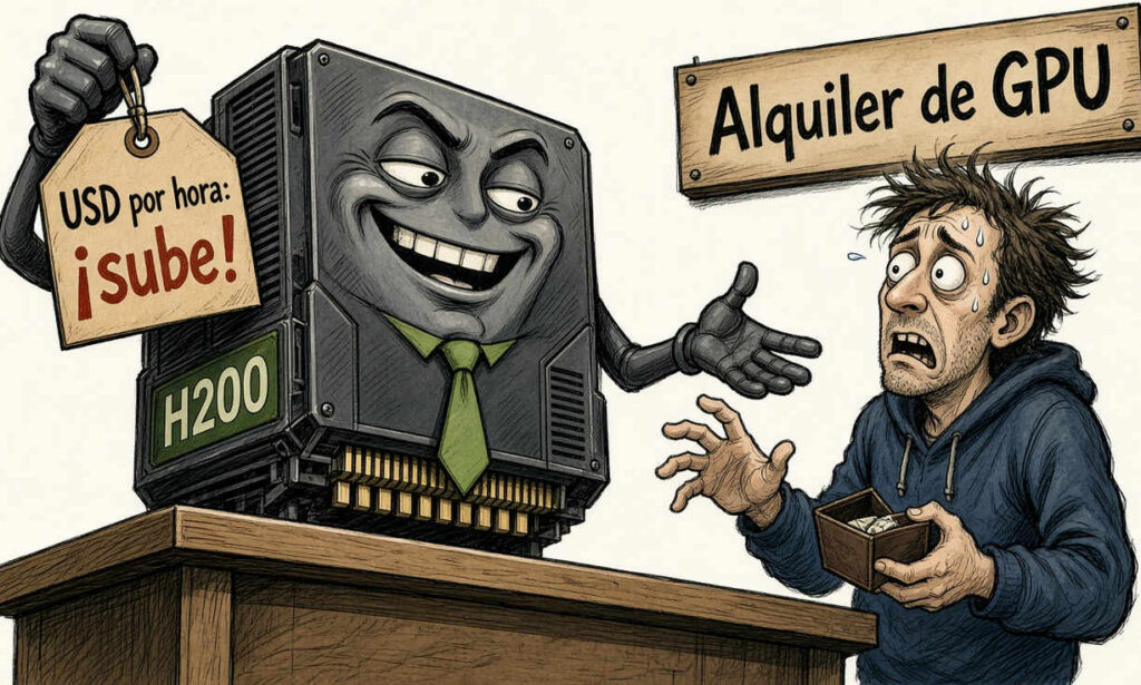 Aumenta 160% el alquiler de GPU Nvidia H200 según reporte