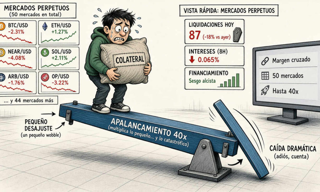 NEAR habilitaría margen cruzado en 50 mercados perpetuos de Hyperliquid
