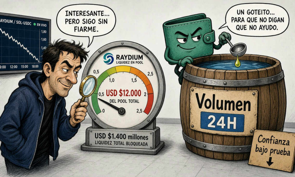 Raydium (RAY) cae 1,60% y muestra señales técnicas débiles