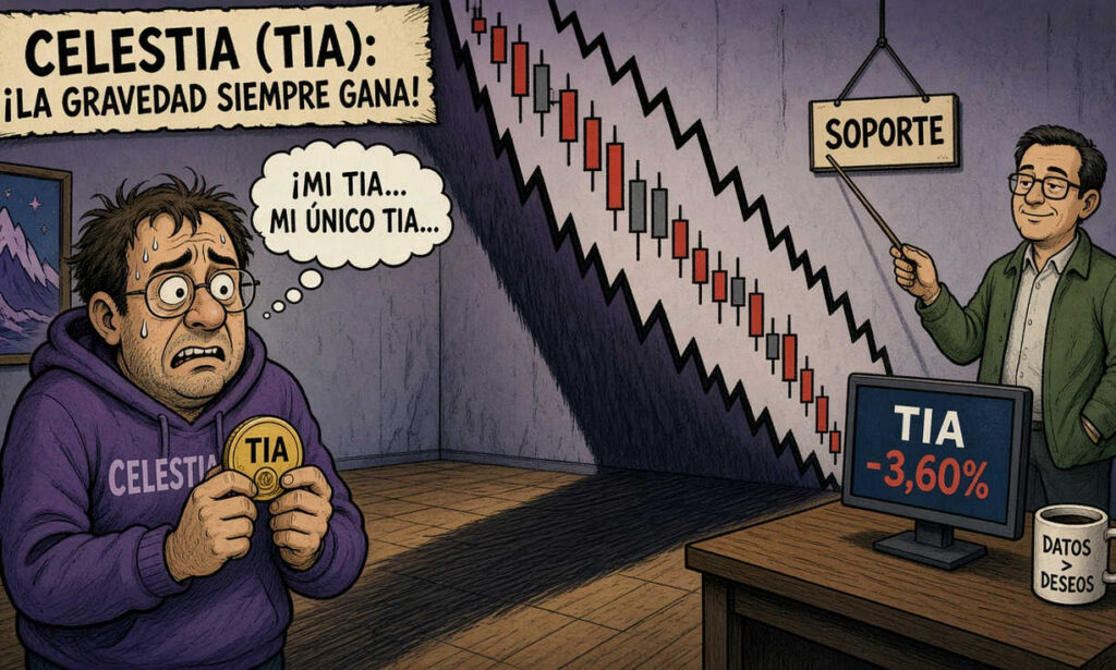 Celestia (TIA) cae 3,60% el 25 de octubre de 2026