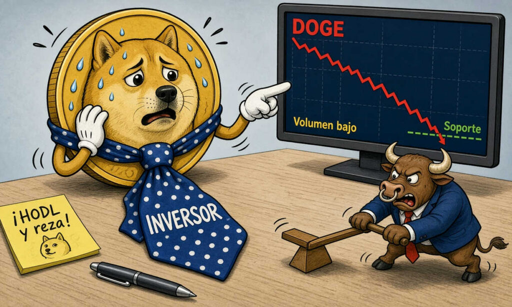 Dogecoin retrocede 2,12% el 25 de octubre de 2026