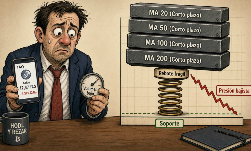 TAO cotiza en USD $253,62 con caída del 0,30%