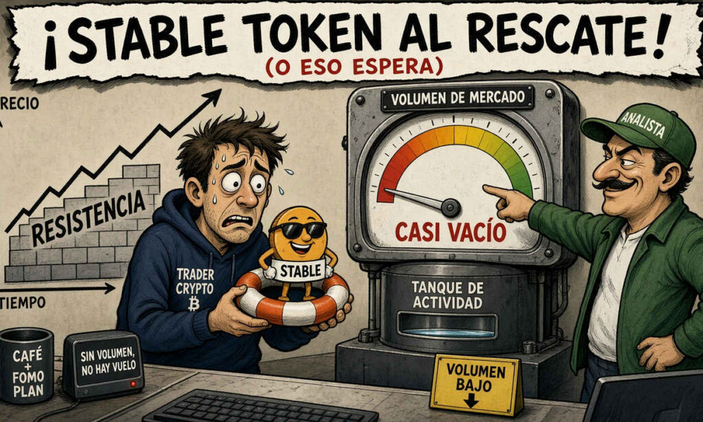 STABLE sube 3,21% pero con volumen en caída