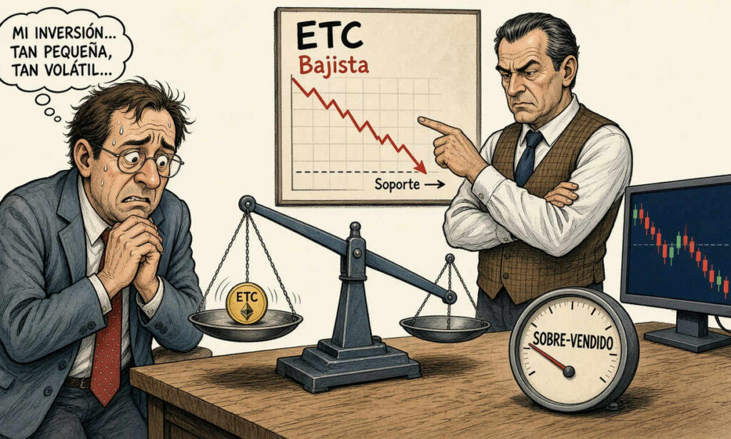 Ethereum Classic retrocede 2,79% el 25 de octubre de 2026