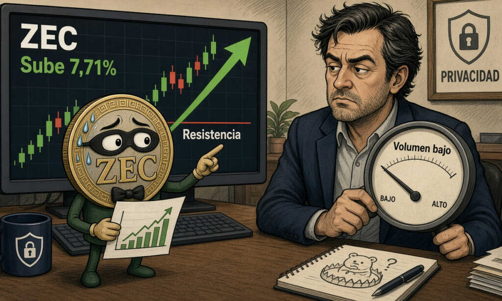 ZEC sube 7,71% el 27 de octubre de 2026