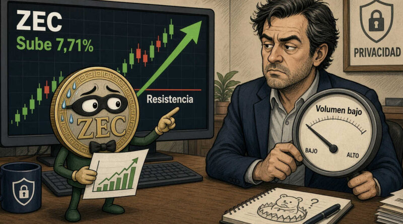 ZEC sube 7,71% el 27 de octubre de 2026