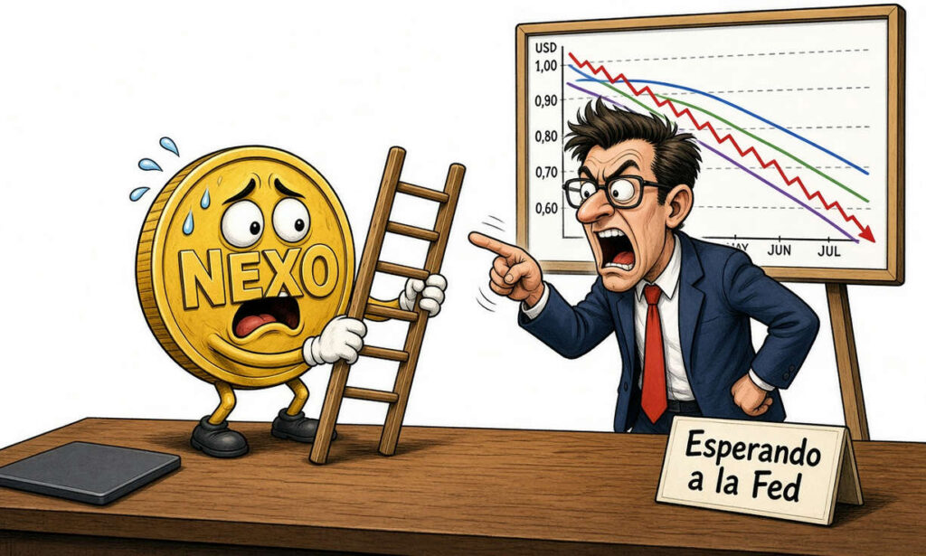 NEXO cotiza en USD $0,800054 con caída diaria del 0,16%
