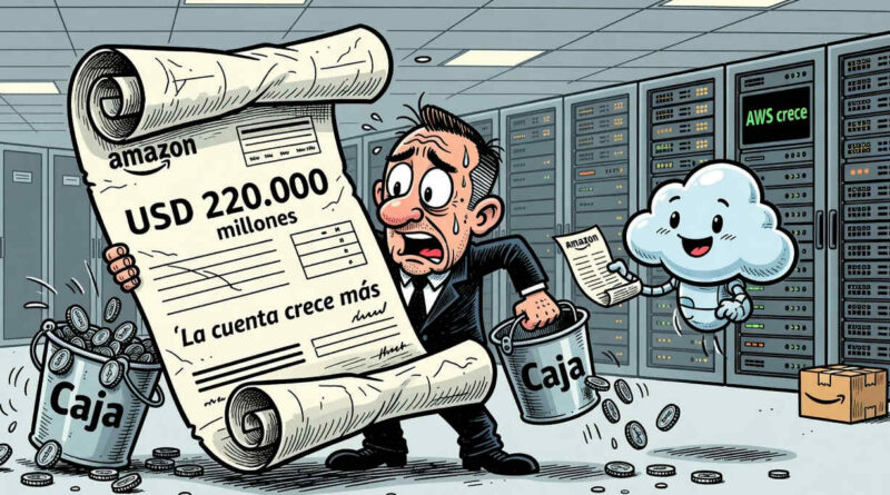 Amazon reporta crecimiento en AWS y aumenta gasto de capital