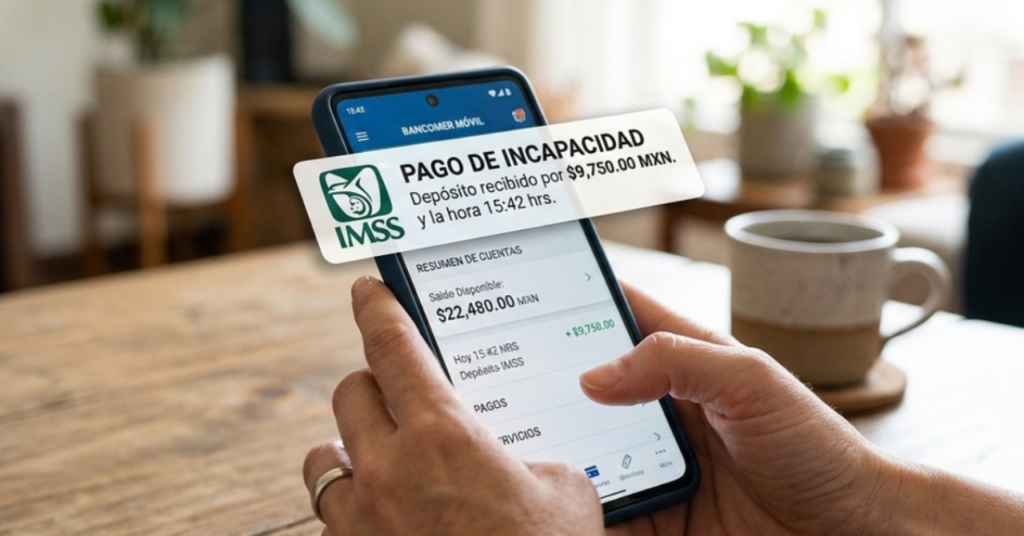 IMSS exige cuenta bancaria para cobrar incapacidades que superen umbrales definidos