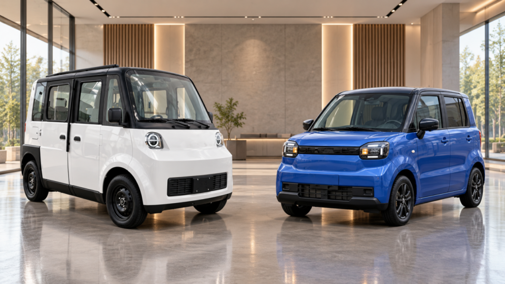 Comparación entre Suzuki e-Sky y Olinia Uno en Japón