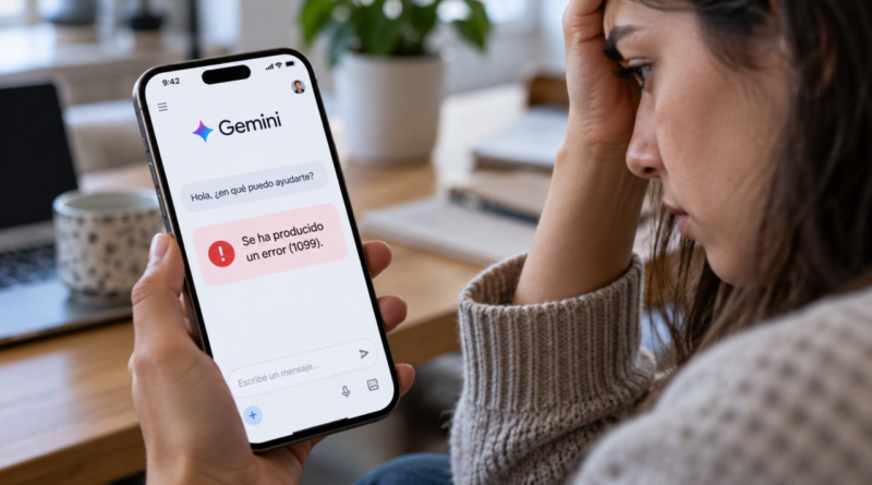 Más de 600 usuarios en México reportan caída de Gemini con error 1099
